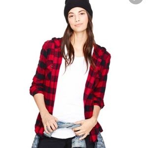 Tna plaid button down